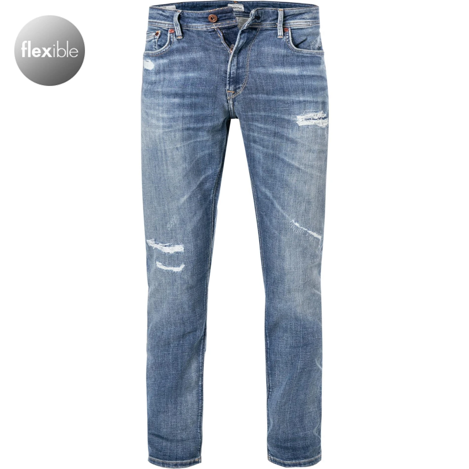 Pepe Jeans Stanley PM201705RF5/000 Taper Fit, Baumwoll-Stretch, Mittelblau 1 Pepe Jeans Stanley PM201705RF5/000 Taper Fit, Baumwoll-Stretch, Mittelblau