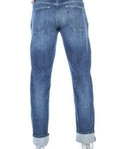 Alberto Bike Regular Fit Organic Den. 61582381/885 Jeans Bike, Bio Baumwoll-Stretch 10oz, Blau, Dunkelblau -Biam Jeans Verkäufe 375345 norm3