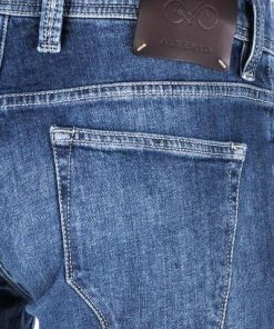 Alberto Bike Regular Fit Organic Den. 61582381/885 Jeans Bike, Bio Baumwoll-Stretch 10oz, Blau, Dunkelblau -Biam Jeans Verkäufe 375345 norm6