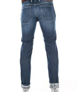 Alberto Bike Slim Fit Speed Hybrid 67582464/892 Jeans Bike, Baumwoll-Stretch wasserabweisend 10oz, Navy -Biam Jeans Verkäufe 375351 norm3