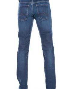 Alberto Regular Fit Pipe DS Dual FX 57371486/885 Jeans Pipe, Baumwolle T400® 10oz, Blau -Biam Jeans Verkäufe 375377 norm3