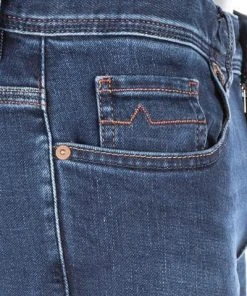 Alberto Regular Fit Pipe DS Dual FX 57371486/885 Jeans Pipe, Baumwolle T400® 10oz, Blau -Biam Jeans Verkäufe 375377 norm5
