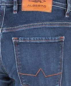 Alberto Regular Fit Pipe DS Dual FX 57371486/885 Jeans Pipe, Baumwolle T400® 10oz, Blau -Biam Jeans Verkäufe 375377 norm6