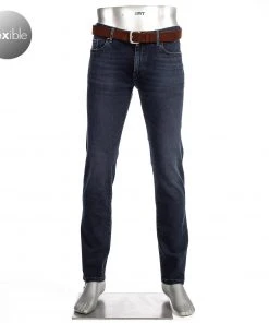 Alberto Regular Fit Pipe DS Dual FX 57371486/895 Jeans Pipe, Baumwolle T400® 10oz, Indigo