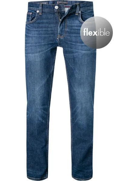 Tommy Hilfiger Jeans MW0MW19935/1BB Straight Fit, Baumwoll-Stretch, Indigo 2 Tommy Hilfiger Jeans MW0MW19935/1BB Straight Fit, Baumwoll-Stretch, Indigo – Bild 2