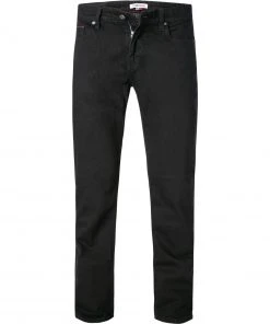 TOMMY JEANS DM0DM11120/1BZ Straight Fit, Baumwoll-Stretch, Schwarz