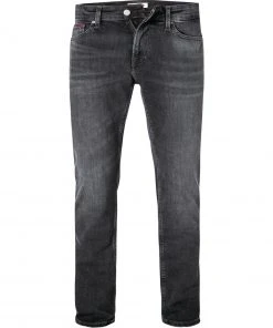 TOMMY JEANS DM0DM11143/1BZ Jeans. Slim Fit, Baumwoll-Stretch, Schwarz
