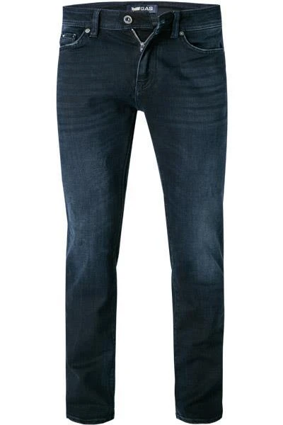 GAS Jeans 351380 020910/WR20 Slim Fit, Baumwolle-Stretch, Dunkelblau, Indigo 2 GAS Jeans 351380 020910/WR20 Slim Fit, Baumwolle-Stretch, Dunkelblau, Indigo – Bild 2