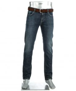 Alberto Regular Fit Pipe-DS Denim 42471485/891 Jeans Pipe, Baumwoll-Stretch 11oz, Navy