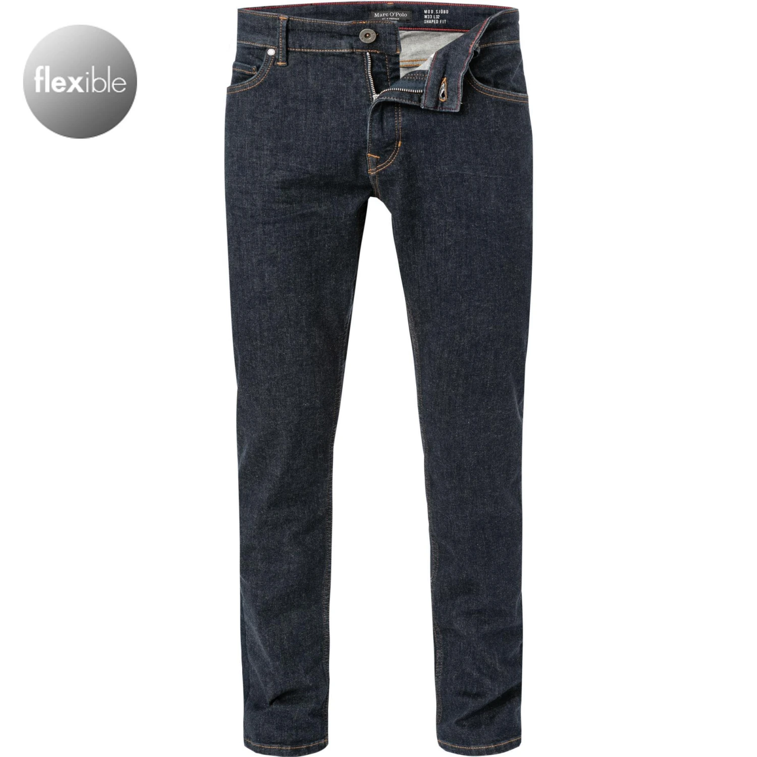 Marc O'Polo Jeans 129 9177 12132/081 Shaped Fit, Baumwolle T400® , Dunkelblau 1 Marc O'Polo Jeans 129 9177 12132/081 Shaped Fit, Baumwolle T400® , Dunkelblau