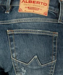 Alberto Tapered Fit Slipe Japan Denim 69491468/848 Jeans Slipe, Baumwolle 11,5oz, Blau -Biam Jeans Verkäufe 377997 norm6