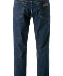 Wrangler Texas Darkstone medium denim W12133009 Jeans Texas, Straight Fit, Baumwoll-Stretch, Dunkelblau -Biam Jeans Verkäufe 378174 norm2