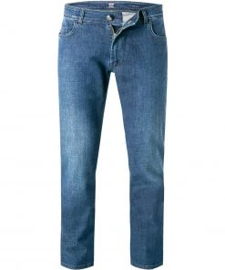 BOGGI MILANO Jeans BO21A0319/01 Bio Baumwoll-Stretch, Mittelblau, Denim