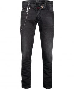 tramarossa 21UB51980/19-80/D394/BLACKBLACKUSED Jeans, Slim Fit, Baumwoll-Stretch, Black used