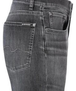 7 for all mankind Jeans Slimmy grey JSMSB820LG Baumwoll-Stretch 13oz, Anthrazit -Biam Jeans Verkäufe 381844 norm3