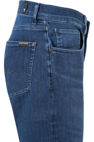 7 for all mankind Slimmy indigo blue JSMXB800LI Jeans Slimmy, Tapered Fit, Baumwoll-Stretch 13oz, Blau 4 7 for all mankind Slimmy indigo blue JSMXB800LI Jeans Slimmy, Tapered Fit, Baumwoll-Stretch 13oz, Blau – Bild 4