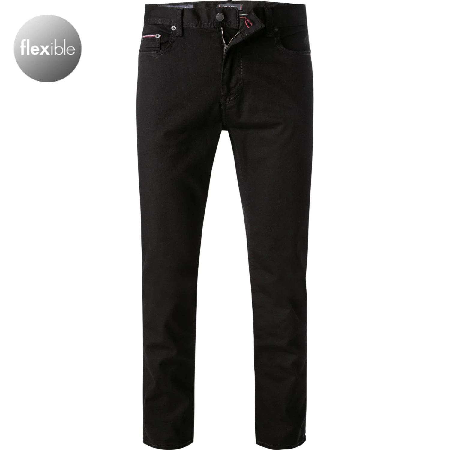 Tommy Hilfiger Jeans MW0MW21861/1B3 Slim Fit, Baumwoll-Stretch, Schwarz 1 Tommy Hilfiger Jeans MW0MW21861/1B3 Slim Fit, Baumwoll-Stretch, Schwarz