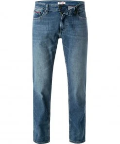 TOMMY JEANS Jeans DM0DM11965/1A5 Straight Fit, Baumwoll-Stretch, Mittelblau, Blau