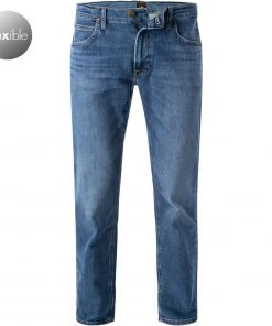 Lee Daren Zip Fly dark freeport L707PXGQ Jeans, Regular Straight, Bio Baumwolle T400®, Mittelblau