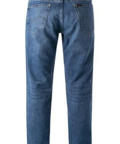 Lee Daren Zip Fly dark freeport L707PXGQ Jeans, Regular Straight, Bio Baumwolle T400®, Mittelblau -Biam Jeans Verkäufe 384166 norm2